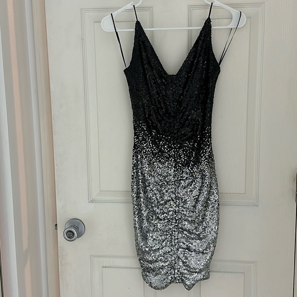 Formal Sequence Mini-Dress worn once for Homecoming - Picture 1 of 5